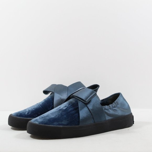 MERCEDES CASTILLO Shoes - Mercedes Castillo MC Jamilla Slip On Sneakers - Blue Velvet 5.5M